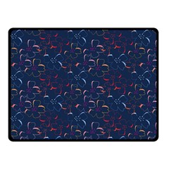 colorful floral patterns Double Sided Fleece Blanket (Small) 