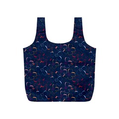 colorful floral patterns Full Print Recycle Bags (S) 