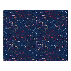 colorful floral patterns Double Sided Flano Blanket (Large) 