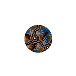 Aboriginal Art – Wetland Dreaming 1  Mini Buttons Front