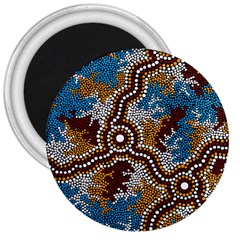 Aboriginal Art – Wetland Dreaming 3  Magnets by hogartharts