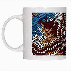 Aboriginal Art – Wetland Dreaming White Mugs