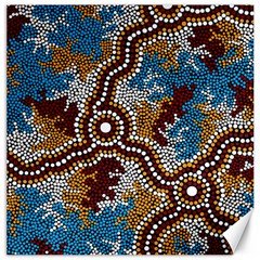 Aboriginal Art – Wetland Dreaming Canvas 16  X 16  