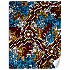 Aboriginal Art – Wetland Dreaming Canvas 18  X 24   by hogartharts