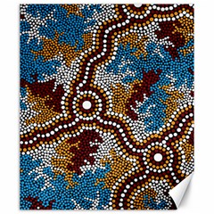 Aboriginal Art – Wetland Dreaming Canvas 20  X 24   by hogartharts