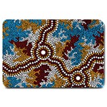 Aboriginal Art – Wetland Dreaming Large Doormat  30 x20  Door Mat