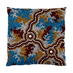 Aboriginal Art – Wetland Dreaming Standard Cushion Case (one Side)