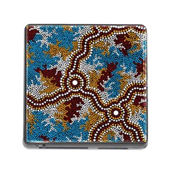 Aboriginal Art – Wetland Dreaming Memory Card Reader (square) by hogartharts