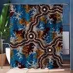 Aboriginal Art – Wetland Dreaming Shower Curtain 60  x 72  (Medium)  60 x72  Curtain