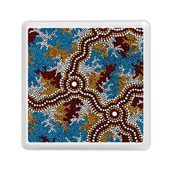 Aboriginal Art – Wetland Dreaming Memory Card Reader (square)  by hogartharts