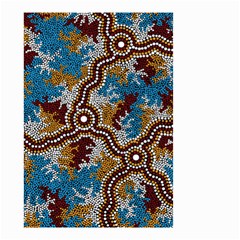 Aboriginal Art – Wetland Dreaming Small Garden Flag (two Sides) by hogartharts