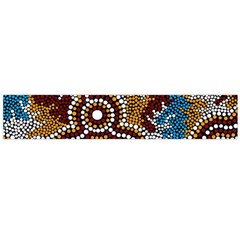 Aboriginal Art – Wetland Dreaming Flano Scarf (large)  by hogartharts