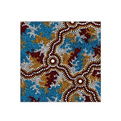 Aboriginal Art – Wetland Dreaming Satin Bandana Scarf by hogartharts