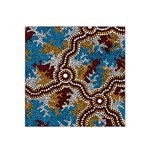 Aboriginal Art – Wetland Dreaming Satin Bandana Scarf Front