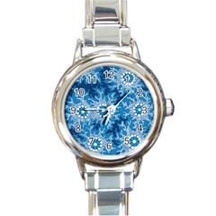 Aboriginal Art – Bushland Dreaming Round Italian Charm Watch by hogartharts