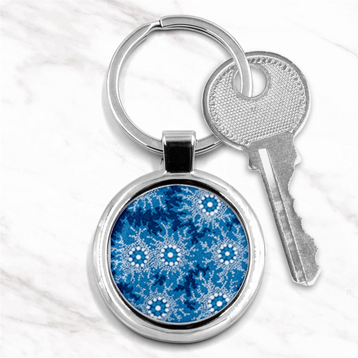 Aboriginal Art – Bushland Dreaming Key Chains (Round) 