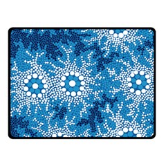 Aboriginal Art – Bushland Dreaming Fleece Blanket (small) by hogartharts