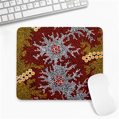 Aboriginal Art – Riverside Dreaming Large Mousepads by hogartharts