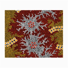 Aboriginal Art – Riverside Dreaming Small Glasses Cloth (2-side)