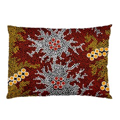 Aboriginal Art – Riverside Dreaming Pillow Case by hogartharts