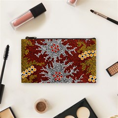 Aboriginal Art – Riverside Dreaming Cosmetic Bag (small)  by hogartharts