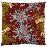 Aboriginal Art – Riverside Dreaming Standard Flano Cushion Case (One Side) Front