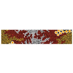 Aboriginal Art – Riverside Dreaming Flano Scarf (small)  by hogartharts