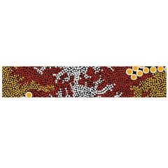 Aboriginal Art – Riverside Dreaming Flano Scarf (large)  by hogartharts