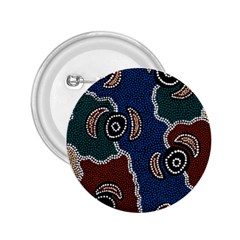 Aboriginal Art - Riverside Dreaming 2 25  Buttons