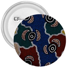 Aboriginal Art - Riverside Dreaming 3  Buttons