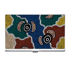 Aboriginal Art - Riverside Dreaming Business Card Holders by hogartharts