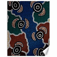 Aboriginal Art - Riverside Dreaming Canvas 18  X 24   by hogartharts