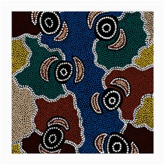 Aboriginal Art - Riverside Dreaming Medium Glasses Cloth (2-side)