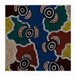 Aboriginal Art - Riverside Dreaming Medium Glasses Cloth (2-Side) Front