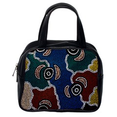 Aboriginal Art - Riverside Dreaming Classic Handbags (one Side) by hogartharts