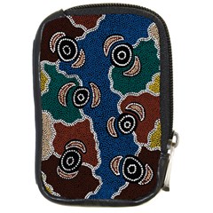 Aboriginal Art - Riverside Dreaming Compact Camera Cases by hogartharts