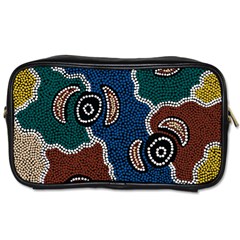 Aboriginal Art - Riverside Dreaming Toiletries Bags by hogartharts