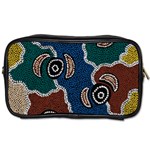 Aboriginal Art - Riverside Dreaming Toiletries Bags 2-Side Front