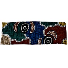 Aboriginal Art - Riverside Dreaming Body Pillow Case Dakimakura (two Sides)