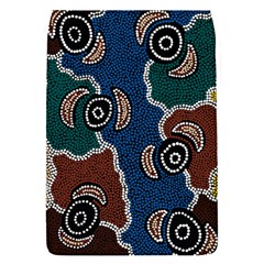 Aboriginal Art - Riverside Dreaming Flap Covers (s)  by hogartharts