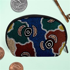 Aboriginal Art - Riverside Dreaming Accessory Pouches (large) 