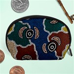 Aboriginal Art - Riverside Dreaming Accessory Pouches (Large)  Front