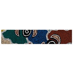 Aboriginal Art - Riverside Dreaming Flano Scarf (small) 