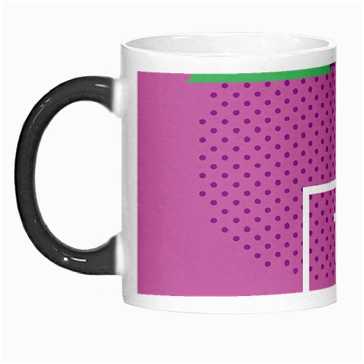 Behance Feelings Beauty Polka Dots Leaf Triangle Tropical Pink Morph Mugs