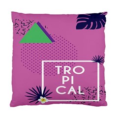 Behance Feelings Beauty Polka Dots Leaf Triangle Tropical Pink Standard Cushion Case (two Sides)