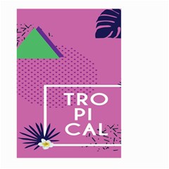 Behance Feelings Beauty Polka Dots Leaf Triangle Tropical Pink Large Garden Flag (two Sides)