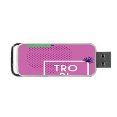 Behance Feelings Beauty Polka Dots Leaf Triangle Tropical Pink Portable Usb Flash (one Side) by Mariart