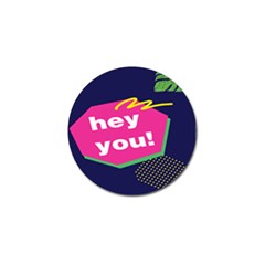 Behance Feelings Beauty Hey You Leaf Polka Dots Pink Blue Golf Ball Marker (10 Pack) by Mariart