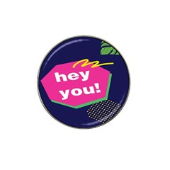 Behance Feelings Beauty Hey You Leaf Polka Dots Pink Blue Hat Clip Ball Marker (10 Pack) by Mariart