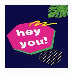 Behance Feelings Beauty Hey You Leaf Polka Dots Pink Blue Medium Glasses Cloth (2-side)